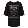 Womens Black Branded Oversized S/s T Shirt 43732 by Versace Jeans Couture from Hurleys