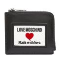 Womens Black Branded Shiny Small Purse 82244 by Love Moschino from Hurleys