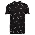 Mens Black Logo Print S/s T Shirt 55568 by Emporio Armani from Hurleys