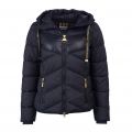 Womens Black Lydden Quilted Hooded Jacket 78905 by Barbour International from Hurleys