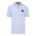 Mens Opal Blue Tipped S/s Polo Shirt 103473 by Lyle and Scott from Hurleys