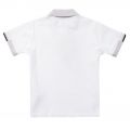 Boys White Small Logo S/s Polo Shirt 19735 by Armani Junior from Hurleys