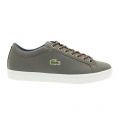 Mens Dark Grey Straightset Trainers 14367 by Lacoste from Hurleys