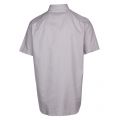Mens Pale Grey Stretch Poplin Regular Fit S/s Shirt 38522 by Lacoste from Hurleys