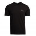 Mens Black Tape Back S/s T Shirt 76179 by EA7 from Hurleys