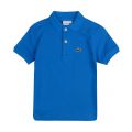 Boys Ibiza Blue Branded S/s Polo Shirt