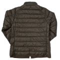 Boys Olive Crossover Quilted Jacket