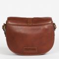 Womens Brown Laire Leather Saddle Bag 92344 by Barbour from Hurleys