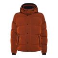 Mens Gingerbread Crinkle Nylon Padded Hooded Jacket 79291 by Calvin Klein from Hurleys