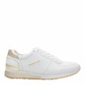 Womens White/Gold Allie Wrap Trainers 74986 by Michael Kors from Hurleys