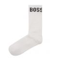 Mens White 2 Pack Sports Socks 31938 by BOSS from Hurleys