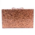 Womens Rose Gold Bowwe Bow Glitter Resin Clutch Bag 68568 by Ted Baker from Hurleys