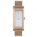 Womens White Dial Rose Gold Silka Watch