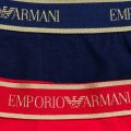 Mens Navy & Red Gold Trim 2 Pack Trunks 66831 by Emporio Armani from Hurleys