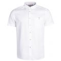 Mens White Mowntay Waffle S/s Shirt 23719 by Ted Baker from Hurleys