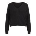 Womens Black Viglacy Lace Knitted Jumper 100838 by Vila from Hurleys