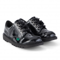 Kickers School Shoes Junior Black Patent Kick Lo (12.5-2.5)