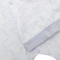 Baby Pale Blue/White Hat + Babygrow Set 101856 by BOSS from Hurleys