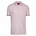 Mens Light Pink Daruso-U1 Tipped S/s Polo Shirt 36831 by HUGO from Hurleys