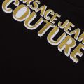 Womens Black Metallic Foil Logo S/s T Shirt 55204 by Versace Jeans Couture from Hurleys