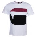 Mens White Bett Logo S/s T Shirt 23944 by G Star from Hurleys
