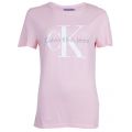 Womens Pink Shrunken S/s Tee Shirt 72594 by Calvin Klein from Hurleys