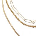 Womens Gold Vinea Combi Necklace 91402 by Vila from Hurleys