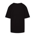 Womens Black Raised Glitter Logo S/s T Shirt 53145 by Love Moschino from Hurleys