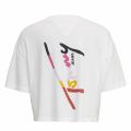 Womens Classic White Cropped Script Logo S/s T Shirt 39250 by Tommy Jeans from Hurleys