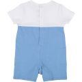 Baby Blue Contrast Colour Romper 38230 by BOSS from Hurleys