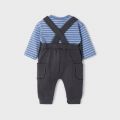 Boys Blue Ice Fleece Romper Set 111332 by Mayoral from Hurleys