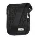 Mens Black Tonal Logo Crossbody Bag 107427 by Armani Exchange from Hurleys