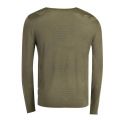 Mens Green Big Eagle Crew Knitted Top 29161 by Emporio Armani from Hurleys