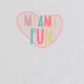Girls White Miami Fun S/s T Shirt 55749 by Billieblush from Hurleys