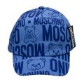Boys Blue Toy Tonal Toy Print Cap 87837 by Moschino from Hurleys
