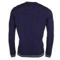 Mens Navy Rime Crew Neck Knitted Jumper 68371 by BOSS Green from Hurleys