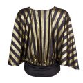 Womens Gold Frida Stripe Blouse 30936 by Forever Unique from Hurleys