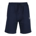Mens Navy Stretch Terry Sweat Shorts