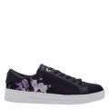 Womens Navy Delyan Decadance Satin Trainers 82882 by Ted Baker from Hurleys