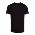 Mens Black Twin Tipped S/s T Shirt 82670 by Fred Perry from Hurleys