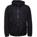 Mens Black J-Azzerad Zip Hooded Jacket 56672 by Diesel from Hurleys