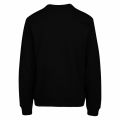 Mens Black Logo Rose Regular Fit Sweat Top 39414 by Love Moschino from Hurleys