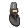 Womens Brown Signature Tilly Thong Sandals 89218 by Michael Kors from Hurleys