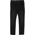 Boys Black Branded Slim Fit Jeans 28396 by BOSS from Hurleys
