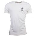 Mens Vanilla Small Logo S/s T Shirt 16333 by Franklin + Marshall from Hurleys
