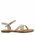 Womens Natural Shimmer Lexie Sandals 41497 by Toms from Hurleys