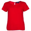 Womens Sunset Wave Classic Crepe Pocket Top