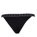 Womens Black Logo Band Brazilian Bikini Pants 56226 by Calvin Klein from Hurleys