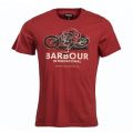Mens Lobster Red Turn S/s T Shirt 26435 by Barbour International from Hurleys