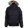 Womens Black Aviator Fur Hooded Jacket 65793 by Pyrenex from Hurleys